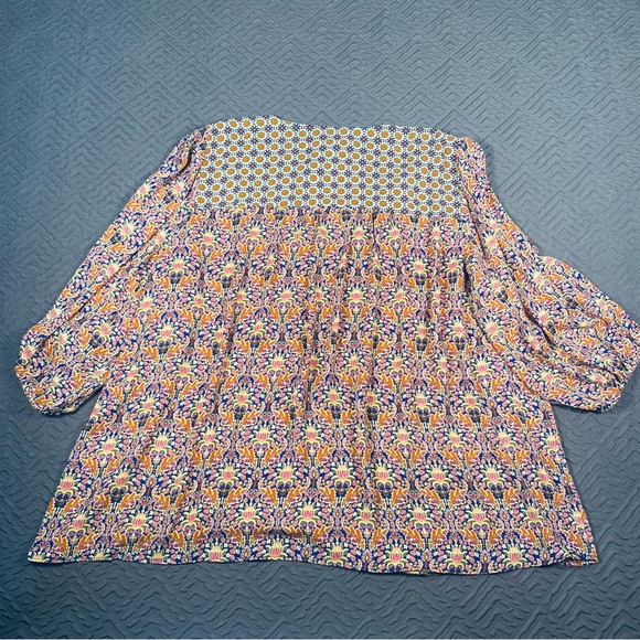 NEW Rose & Olive Floral Peasant Blouse Plus Size 3X - Picture 5 of 5